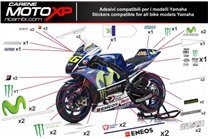 Kit adesivi compatibile con Yamaha R1 2007 - 2008 - MXPKAD11182