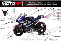 Kit adesivi compatibile con Yamaha R1 1998 - 1999 - MXPKAD10950
