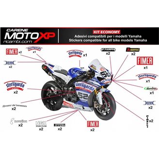 Kit Autocollants compatible avec Yamaha R6 2017 - 2022 - MXPKAD11391