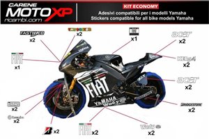 Sticker set compatible with Yamaha R6 2017 - 2022 - MXPKAD11396