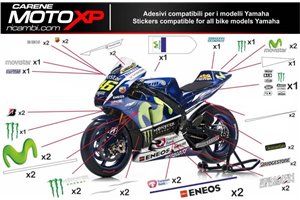 Aufkleber Satz kompatibel mit Yamaha R6 2017 - 2022 - MXPKAD11418