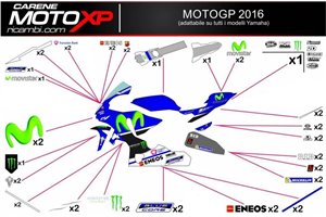 Aufkleber Satz kompatibel mit Yamaha R6 2006 - 2007 - MXPKAD10858