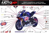 Kit adesivi compatibile con Yamaha R6 2003 - 2005 - MXPKAD10793