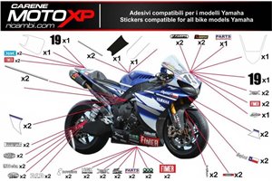 Sticker set compatible with Yamaha R3 2015 - 2018 - MXPKAD2118