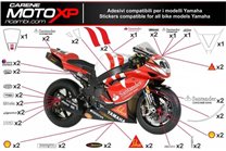 Kit de pegatinas compatible con Yamaha R3 2015 - 2018 - MXPKAD2359