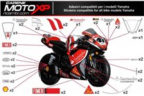 Kit de pegatinas compatible con Yamaha R3 2015 - 2018 - MXPKAD2528