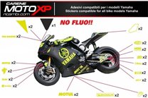 Kit de pegatinas compatible con Yamaha R3 2015 - 2018 - MXPKAD2539