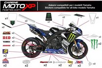 Kit de pegatinas compatible con Yamaha R3 2015 - 2018 - MXPKAD5338