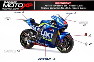 Kit adesivi compatibile con Suzuki Hayabusa 1300 1997 - 2007 - MXPKAD10507