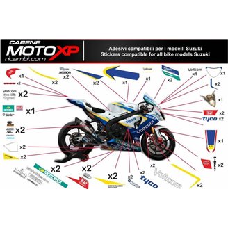 Kit de pegatinas compatible con Suzuki Hayabusa 1300 1997 - 2007 - MXPKAD10526