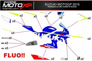 Sticker set compatible with Suzuki Gsxr 1000 2007 - 2008 - MXPKAD10383