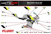 Sticker set compatible with Suzuki Gsxr 1000 2017 - 2022 -MXPKAD13188