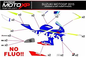 Sticker set compatible with Suzuki Gsxr 1000 2017 - 2022 - MXPKAD10485