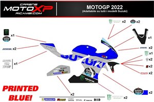 Kit Autocollants compatible avec Suzuki Gsxr 1000 2017 - 2022 -MXPKAD12095