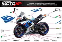 Kit Autocollants compatible avec Suzuki Gsxr 1000 2009 - 2016 - MXPKAD10424