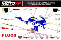 Kit Autocollants compatible avec Suzuki Gsxr 1000 2003 - 2004 - MXPKAD10293