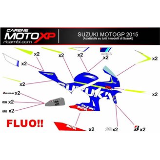 Kit de pegatinas compatible con Suzuki Gsxr 600/750 2011 - 2019 - MXPKAD10215