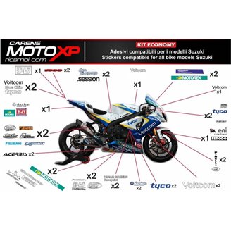 Kit adesivi compatibile con Suzuki Gsxr 600/750 2011 - 2019 - MXPKAD10207