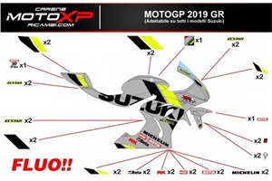 Sticker set compatible with Suzuki Gsxr 600/750 2006 - 2007 - MXPKAD13194