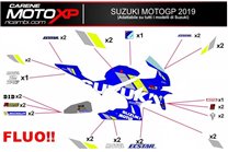 Sticker set compatible with Suzuki Gsxr 600/750 2006 - 2007 - MXPKAD10125