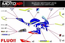 Kit adesivi compatibile con Suzuki Gsxr 600/750 2001 - 2003 - MXPKAD5594