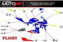 Kit adesivi compatibile con Suzuki Gsxr 600/750 2004 - 2005 - MXPKAD10089