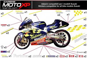 Kit adesivi compatibile con Suzuki Gsxr 600/750 2001 - 2003 - MXPKAD2116