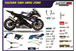 Kit adesivi compatibile con Suzuki Gsxr 600/750 2001 - 2003 - MXPKAD914