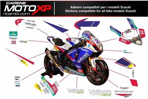 Kit Autocollants compatible avec Suzuki Gsxr 600/750 2001 - 2003 - MXPKAD642
