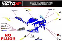 Aufkleber Satz kompatibel mit Suzuki Gsxr 600/750 2001 - 2003 - MXPKAD913