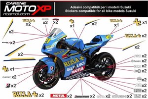 Sticker set compatible with Suzuki Gsxr 600/750 2006 - 2007 - MXPKAD10140