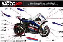 Kit Autocollants compatible avec Suzuki Gsxr 600/750 2008 - 2010 - MXPKAD10186