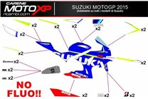 Kit Autocollants compatible avec Suzuki Gsxr 600/750 2008 - 2010 - MXPKAD10191