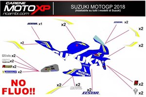 Kit adesivi compatibile con Suzuki Gsxr 600/750 2011 - 2019 - MXPKAD10243
