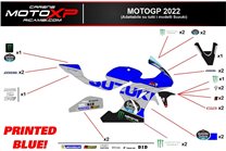 Kit adesivi compatibile con Suzuki Gsxr 600/750 2011 - 2019 - MXPKAD12103