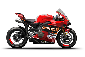 Painted street fairings in abs compatible with Ducati Panigale V4 V4S for Akrapovic exhaust 2020 -2021 - MXPCAV16324