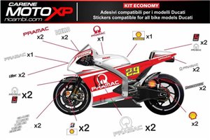 Sticker set compatible with Ducati Panigale V4 V4S V4R 2019 - 2022 - MXPKAD12488