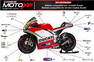 Sticker set compatible with Ducati Panigale V4 V4S V4R 2019 - 2022 - MXPKAD12510