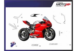 Sticker set compatible with Ducati Panigale V4 V4S V4R 2019 - 2022 - MXPKAD12517