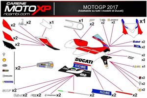 Sticker set compatible with Ducati 959 1299 Panigale - MXPKAD13183