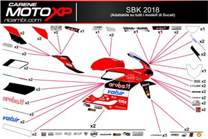 Kit de pegatinas compatible con Ducati Panigale V4 V4S V4R 2019 - 2021 - MXPKAD12525