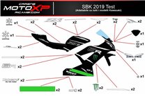 Aufkleber Satz kompatibel mit Kawasaki Zx6R 2007 - 2008 - MXPKAD11871