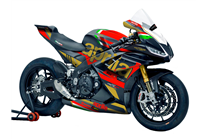 carenado barnizado Aprilia RSV4 2021 - 2023 + tornillos, tornillos rapidos MXPCRV16306