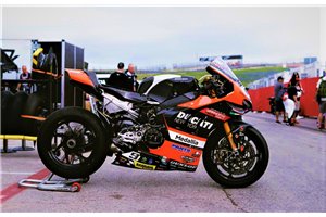 Lackierte Rennverkleidung Carbon TEX Ducati Panigale V4 V4S 2022-2023 - MXPCRV16451