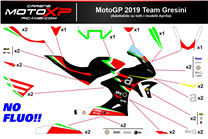 Kit de pegatinas compatible con Aprilia RSV4 2021 - 2023 - MXPKAD16489