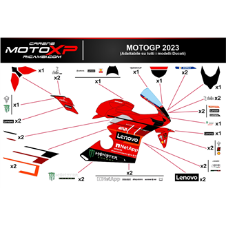 Aufkleber Satz kompatibel mit Ducati Panigale V2 2020 - 2023 - MXPKAD16511