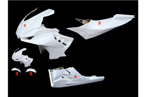 racing fairings Aprilia RSV4 2021 - 2023 Vs2 in 5 pieces without front fender - MXPCRD16549