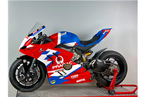Lackierte Rennverkleidung Carbon TEX Ducati Panigale V4 V4S 2022-2023 - MXPCRV14493