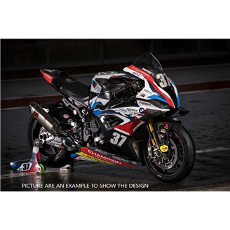 Lackierte Rennverkleidung Bmw M 1000 RR 2021 - 2022 + Schrauben, Schnellverschlüsse - MXPCRV15046