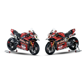 Carenage Racing Peint Ducati Panigale V4 V4S 2020 - 2021 de Pare-bouee coque Neoprene + crochets rapide - MXPCRV1614